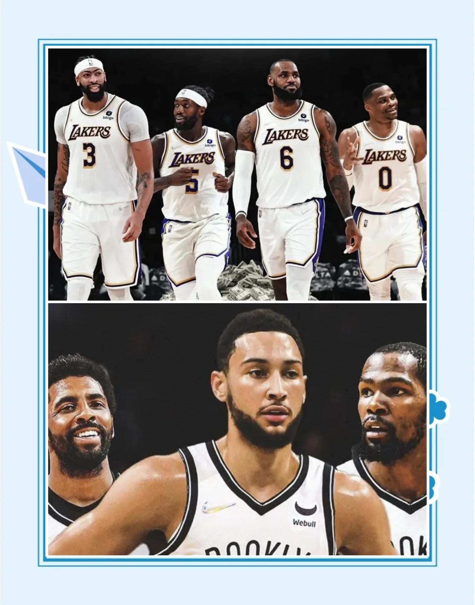 篮网队成功战胜湖人队，全场比分紧凑